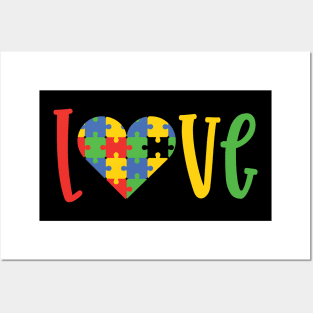 Love, Autism Awareness Day for Mom of Warrior Posters and Art